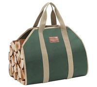 STBoo Borsa porta legna da ardere: porta legna da ardere resistente, grande porta legna da ardere, porta legna da ardere per camino, campeggio, barbecue, interni, accessori per stufe a legna, salvia
