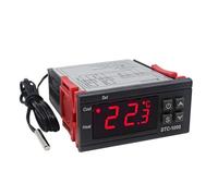 STC-1000 Led Termostato Digitale Regolatore di Temperatura AC 110V 220V 10A Due Relè con Riscaldatore(Stc-1000 Waterproof)