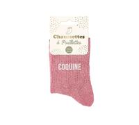 STC, Calzini con paillettes - Cattivo, Rosa, Taglia unica