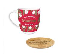 STC Cofanetto caffè (tazza e sottobicchiere) modello migliore mamma
