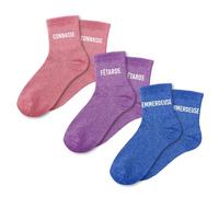 STC Cofanetto trio calze paillettes connasse, multicolore, M