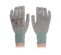STC5302 Guanti di protezione ESD M 10 pz tappetino: nylon con fibre conduttiv...