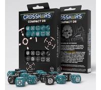 Crosshairs Compact D6 Dice Set Stormy&Black (20)