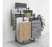 STCERY Espositore Per Tappeti Campione, Espositore Per Tessuti Da Pavimento, Portaoggetti Sospeso Commerciale Per Negozi Di Abbigliamento Al Dettaglio, Boutique(Black,40cm/15.7in)