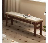 STCERY Panca Da Ingresso In Legno Massello Con Cuscino Rimovibile, Panca Per Tavolo Da Pranzo, Mobili Rustici, Sedute Imbottite Per Cucina, Soggiorno, Corridoio(Brown 2,160cm/63in)