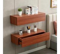 STCERY Set Di 2 Comodini Sospesi, Tavolino Da Letto In Legno Con Cassetto
