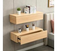 STCERY Set Di 2 Comodini Sospesi, Tavolino Da Letto In Legno Con Cassetto