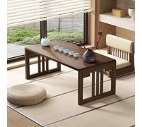 STCERY Tavolino Da Tè Pieghevole In Tatami Di Bambù, Tavolo Basso Rettangolare Dal Design Compatto E Salvaspazio, Senza Montaggio, Decorazione Per La Casa(Brown 1,80 * 48 * 40cm/31.5 * 18.9 * 15.7in)