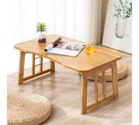 STCERY Tavolino Pieghevole In Bambù Stile Tatami Per Tè E Caffè, Tavolo Basso Portatile Con Design Compatto E Salvaspazio, Nessun Montaggio Richiesto(Beige 1,70 * 31 * 40cm/27.5 * 12.2 * 15.7in)