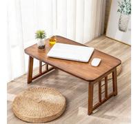 STCERY Tavolino Pieghevole In Bambù Stile Tatami Per Tè E Caffè, Tavolo Basso Portatile Con Design Compatto E Salvaspazio, Nessun Montaggio Richiesto(Brown 2,60 * 26 * 40cm/23.6 * 10.2 * 15.7in)
