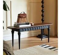 STCERY Tavolo Da Pranzo In Legno Vintage, Panca Per La Fine Del Letto Con Angoli Arrotondati Di Sicurezza, Per Ingresso Liscia E Delicata, Per Cucina, Soggiorno(Brown 2,120cm/47.2in)