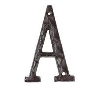 STCREE Numeri civici e lettere da 13 cm, lettere vintage per indirizzi per esterni, lettera A in metallo massiccio, lettera A TQGJST489