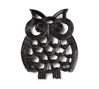 STCREE Sottopentola in ghisa, 15 cm, in metallo, con motivo vintage e pioli/piedini in gomma, per servire piatti caldi, pentole, padelle e teiera, TQGJST538