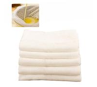 STCRERAG 5 PZ Riutilizzabile Filtro Tessuti 50 x 50 CM Garza Alimentare Tessuto Filtrante Cotone Panni di Lino Filtrante Cotone Poliestere Panno di Formaggio Tessuto Filtrante per Caffè, Latte di Soia
