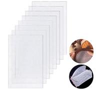 STCRERAG 8 Fogli di Tela a Rete di Plastica 32 * 21cm Tela di Plastica da Ricamo Maglia con Fori da 2,5 MM Tela a Rete per Borsa Fai-da-Te Ricamo Artigianale Punto Croce Sottobicchiere per Arazzo