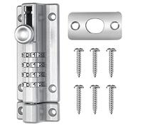 STCRERAG Serratura a Combinazione Scorrevole in Acciaio Inox 304 Catenaccio per Porta Robusta Serratura a Combinazione con Catenaccio Piccola Serratura a Combinazione con Catenaccio a 4 Cifre