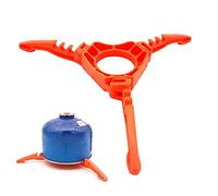 STCRERAG Supporto per Bombola di Gas in ABS Antiscivolo Supporto per Fornello a Gas Supporto per Bombola di Cartuccia Pieghevole Treppiede Multiuso Portatile per Campeggio Escursionismo Picnic Cucina