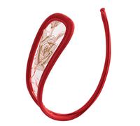 STD Invisible Strapless C-String Transparent Floral Lace Red