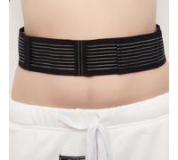 STDNERY Cintura For Dialisi Peritoneale, Cintura Traspirante For Catetere Addominale, Cinghia For Dialisi Addominale, Supporto For Tubo Di Alimentazione Con Perno Di Sicurezza(Black,S)