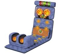 STDNERY Tappetino Massaggiante Riscaldato For Tutto Il Corpo Con 20 Testine Massaggianti, Materassino Massaggiante 9 Livelli Regolabili For Collo E Schiena,Rilassamento Dei Muscoli Lombari(Blue)