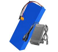 stdpcxz 48V 10/12/15/20Ah Li-Ion Battery Pack Electric con Scheda di Protezione BMS + Caricabatterie Batteria di Ricambio per 1000 W [Classe di Efficienza Energetica A] 48V12AH,XT60