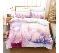 Ste-X Biancheria da Letto in Cotone Lavato con Card Captor Sakura Certificato Oeko-Tex E Adatto A Chi Soffre di Allergie, 1 Copripiumino+2 Federe 80 X 80/50x75 Cm (150x200cm,Kinomoto 05)