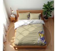 Ste-X Set Di Biancheria Da Letto Di Lusso Con Tema Anime Composto Da 3 Pezzi Copripiumino E Federa in Morbidissimo Cotone 203x202 Cm Ideale Per Notti Calde (YU 01,150x200cm)