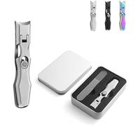 Steadilty Nail Clippers, Ultra Sharp Stainless Steel Nail Clippers, Ultra Sharp Sturdy Fingernail and Toenail Clipper Cutters, German Nail Clippers for Men, Portable Ultra Sharp Nail Clippers (A)