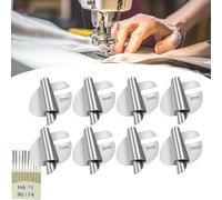 Steadilty - Piedino per orlo arrotolato da cucito, universale, per orlo arrotolato, per macchina da cucire Singer, accessori e strumenti da cucito (8 pezzi, 10 mm)