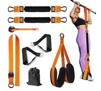 Steadilty Pull up Band, Heavy-Duty Pull up Workout Band, 150-300lb Pull up Assistance Bands, With Feet/Knee Rest and 2-4 Assistance Bands, Height Adjustable, For Home Gym Exercise Training (150lb)