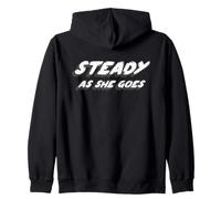 Steady as She Goes | 2000's Music Song White Felpa con Cappuccio