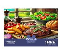 Steak Puzzle Da 1000 Pezzi Per Amanti Della Natura:Absolutely Stunning Ammira Paesaggi E Rafforza La Persistenza!