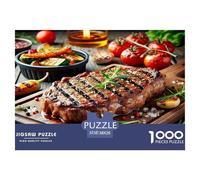 Steak Puzzle Da 1000 Pezzi Per Chi Cerca Relax:Absolutely Stunning Un'attività Calma Per Ricaricare Le Energie!