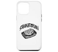 Steaketarian - Divertente gioco di parole carnivoro bistecca amante della carne Custodia per iPhone 12 Pro Max