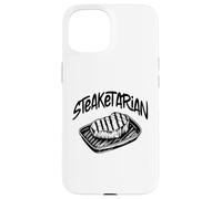 Steaketarian - Divertente gioco di parole carnivoro bistecca amante della carne Custodia per iPhone 15