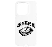 Steaketarian - Divertente gioco di parole carnivoro bistecca amante della carne Custodia per iPhone 15 Pro