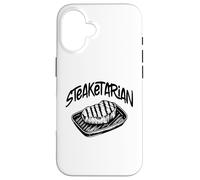 Steaketarian - Divertente gioco di parole carnivoro bistecca amante della carne Custodia per iPhone 16