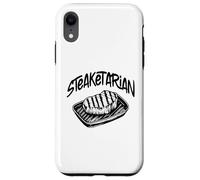 Steaketarian - Divertente gioco di parole carnivoro bistecca amante della carne Custodia per iPhone XR