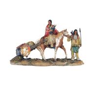 StealStreet SS-G-11392 Statua di scultura indiana da collezione della famiglia dei nativi americani