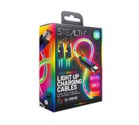 STEALTH 2m LED illuminano i cavi di gioco e ricarica, compatibili con PS5 e switch