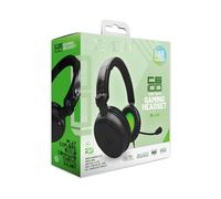 STEALTH C6-100 Cuffie da gioco over-ear nere e verdi PS4/PS5, XBOX, Nintendo Switch, PC con microfono flessibile, jack da 3,5 mm, cavo da 1,5 m, leggero, confortevole e durevole