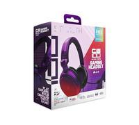 STEALTH C6-100 STRIKE Cuffie da gaming - Rosso e viola, multipiattaforma compatibile con Xbox, PS, Switch, PC, cellulare e tablet