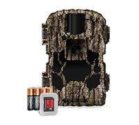Stealth Cam Prevue 26 Caccia impermeabile 26 MP & 720P Video Camo Trail Camera con 2,4 pollici schermo TFT a colori, rilevamento 24,4 m e portata IR - 8 batterie AA, scheda SD da 16 GB e cinturino in