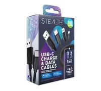 STEALTH Cavi di ricarica e dati USB-C, confezione doppia per controller PSVR2 e PS5