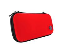 Stealth Custodia rigida da viaggio premium rossa e blu neon compatibile con Nintendo Switch, Switch Lite e Switch OLED, con fodera in morbido cotone e chiusura in velcro, Rosso e blu., Custodia da