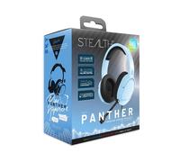 STEALTH PANTHER Sky - Cuffie da gioco over ear PS4/PS5, XBOX, Switch, PC con microfono flessibile, jack da 3,5 mm, cavo da 1,5 m, leggere, comode e resistenti