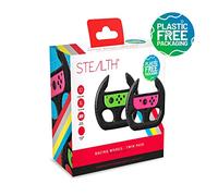 STEALTH Volanti da corsa per i controller Joy-Con di Nintendo Switch - Confezione doppia nera, con manopole per stick analogico