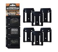 StealthMounts Black & Decker Porter - Portabatterie per cavi, confezione da 6, cavo porter + supporto batteria Black and Decker, porta batteria Black & Decker, prodotto nel Regno Unito