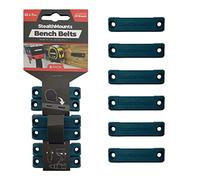 StealthMounts Cintura da banco, supporto universale per attrezzi, set da 6 pezzi, perfetto per utensili elettrici, misure a nastro e clip per cintura (blu)