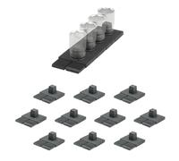 StealthMounts Drawer Hive ½ Socket Holder - Confezione da 10 | Organizzatori modulari per cassette degli attrezzi professionali e fai da te | TPE stampato a iniezione | Prodotto nel Regno Unito